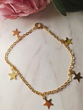 Vintage 80s✨️⭐️Gold Star Youth Bracelet